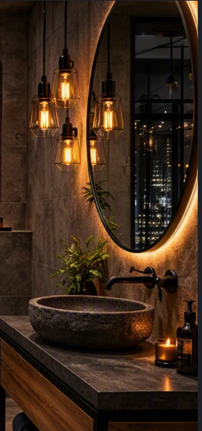 Shower room inside Tinkers Lodge